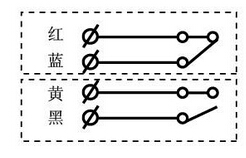 HFKLT2-II双向拉绳开关接线原理图