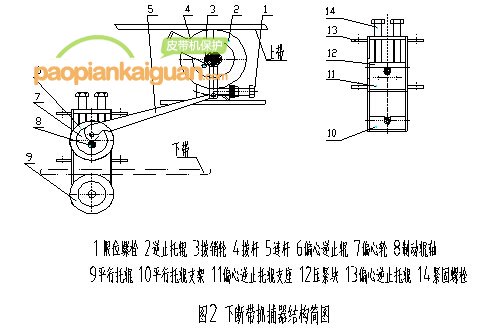 下断带抓捕器结构简图